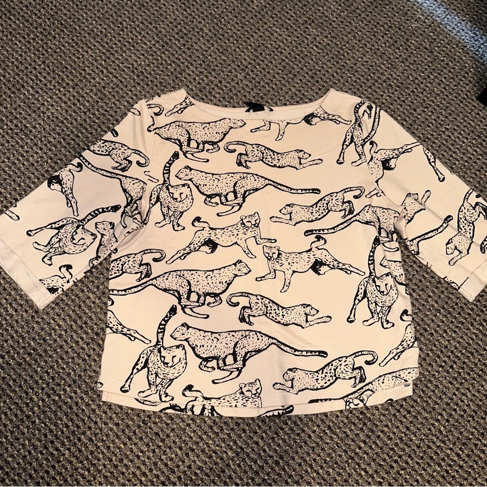 H&M Cheetah shirt